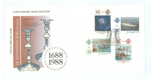 Zil Elwannyen Sesel 146-9 1988 Lloyds of London Tercentennial/Lloyd's list (ships) set of four on an unaddressed cachete...