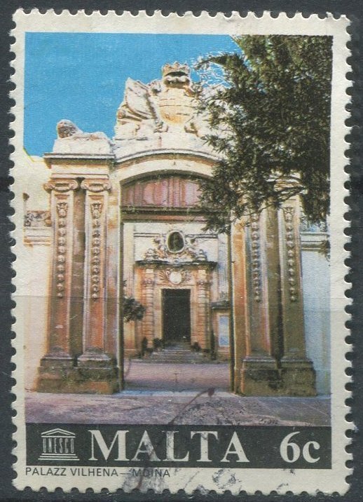 Malta Sc#571 Used, 6c multi, International Restoration of Maltese Monuments C...
