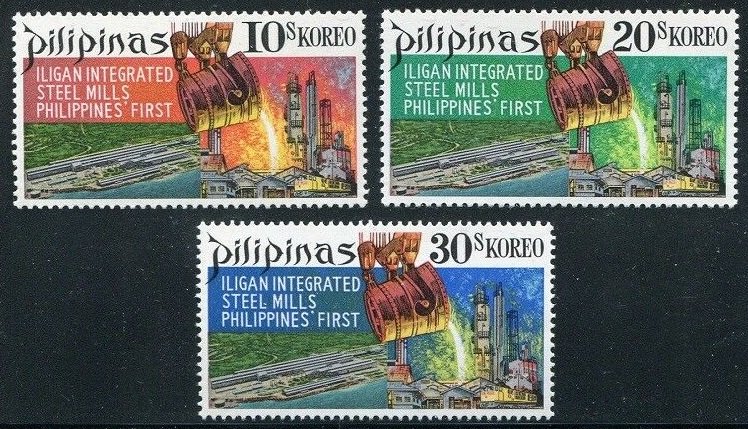 1970 Philippines 915-917 Industry / Metallurgy