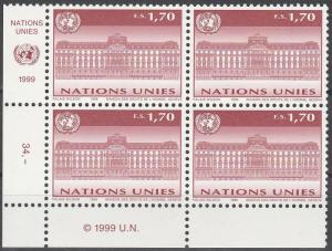 United Nations Geneva #332 MNH Block  CV $8.00 (A4991)