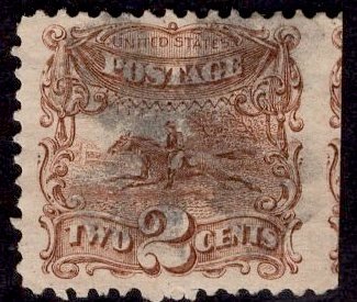 US Stamp #113 Used 2c 1869 Pictorial  SCV $80. Massive Jumbo!