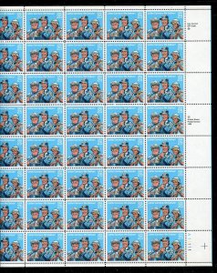 2420 Letter Carriers Sheet of 40 25¢ Stamps MNH