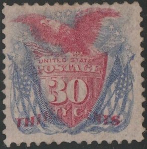 US SCOTT #121a, Mint-VF Slight Disturbed OG PSE Cert SCV $11,000