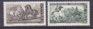 Poland 1448-49 MNH 1966 Stamp Day set of 2 Very Fine