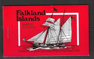 FALKLAND ISLANDS SGSB4 1980 MAIL SHIPS BOOKLET MNH