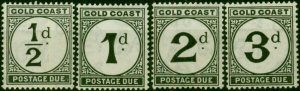 Gold Coast 1923 Postage Due Set of 4 SGD1-D4 Fine LMM