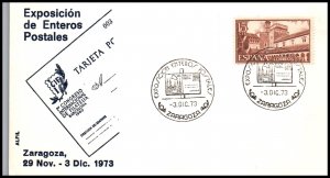 Spain Exposition de Enteros Postales 1973 Cover