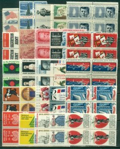 25 DIFFERENT SPECIFIC 5-CENT BLOCKS OF 4, MINT, OG, NH, GREAT PRICE! (26)
