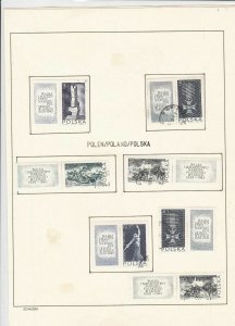 poland/polska/polen world war 2/ flowers stamps page ref 17256