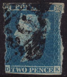 GB - 2d 1841 - Scott #4 - used