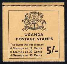 Booklet - Uganda 1965 Booklet 5s (Birds) buff cover SG SB3