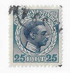 Danish West Indies Sc #55 25b  used VF