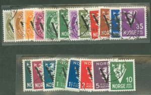 Norway #220-39  Single (Complete Set)
