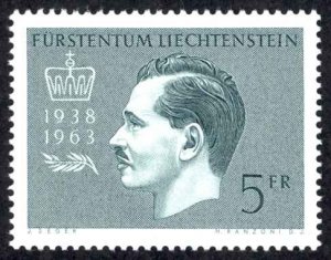 Liechtenstein Sc# 375 MNH 1963 Prince Franz Joseph II