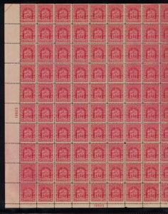 #680 MNH sheet of 100 2c Fallen Timbers 1929 Issue