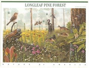 US Scott # 3611 Longleaf Pine Forest Sheet MNH
