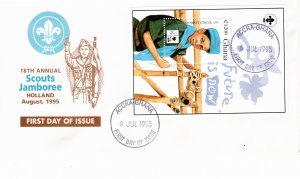 Ghana 1995 Sc 1819 souvenir sheet FDC