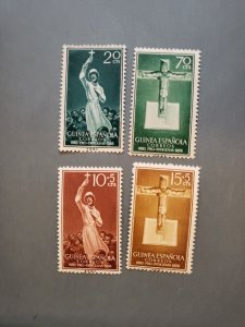 Stamps Spanish Guinea Scott #358-9, B48-9 h