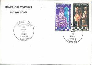 CHESS Scacchi -  POSTAL HISTORY - DJIBOUTI : FDC COVER 1992