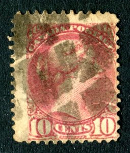 Canada 1889 QV. 10c carmine pink. Used. SG110.