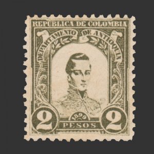 STAMP FROM COLOMBIA - ANTIOQUIA 1899. SCOTT # 127. UNUSED.