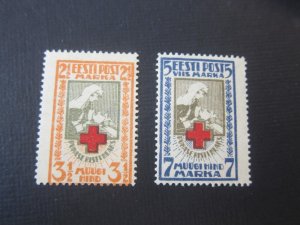 Estonia 1922 Sc B7-8 set MH