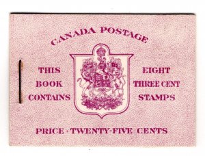 Scott BK40b (Eng), 1949-51 Issue, VF, Canada booklet postage stamps.