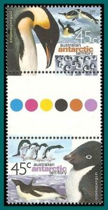 AAT 2000 Penguins, Gutter Pair, MNH #L116a,SG130a