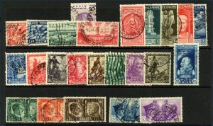 Italy 1924/51 Range of issues to Include '49 UPU, '51 55L Tuscan FU Stamps