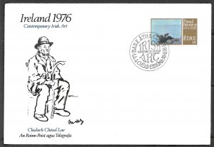 IRELAND 1976 The Lobster Pots by Paul Henry Issue Sc 405 Cachet FDC