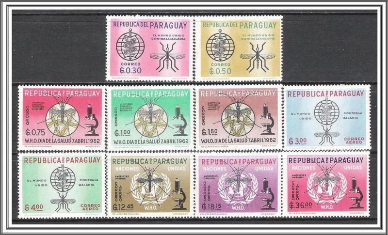 Paraguay #674-683 Anti-Malaria Issue MNH