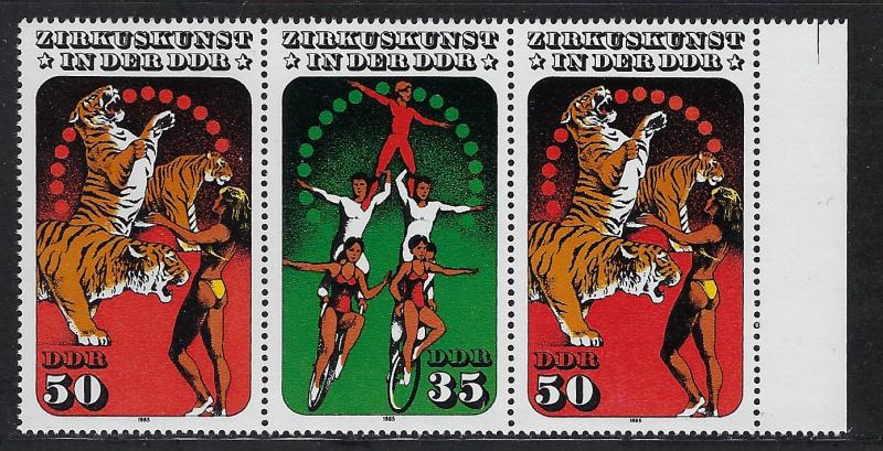 Germany DDR Scott # 2514 (2), 2513, mint nh, se-tenant, WZd652