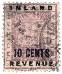(I.B) British Guiana Revenue : Inland Revenue 10c