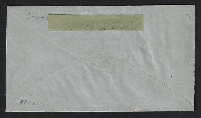 Scott #1 VF –Tied on petite 1851 cover to Warsaw, Ill. Showpiece!