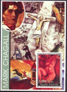 Somalia 2002 Art Paintings Mark Chagall Sheet MNH Private