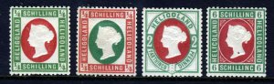 HELIGOLAND Queen Victoria  Embossed Head Group Hamburg Reprints MINT