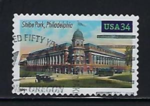 Catalog #3518 Used Stamp Shibe Park Philadelphia Baseball MLB National League