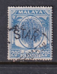 Malaya Kedah 1950 Sc 73 20c Used