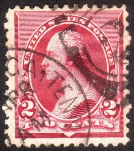 1890, US 2c, Washington, Used, Sc 219D