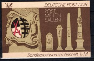 German DDR Scott # 2407 (10), mint nh, cpl booklet, Mi # SMHD 13