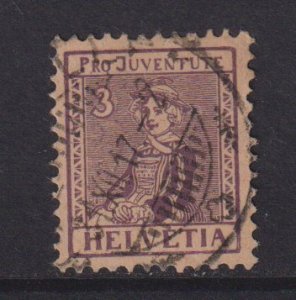 Switzerland  #B7  used  1917  Pro Juventute  3c  Girl  Valaise