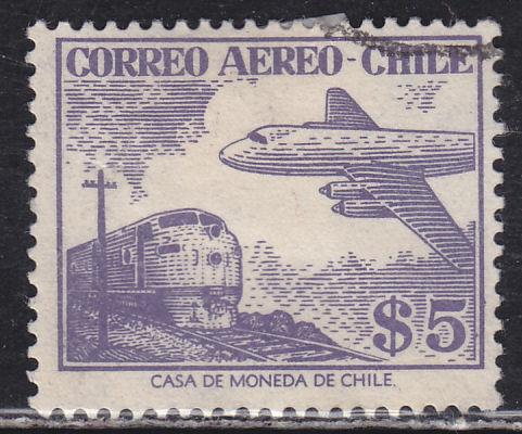 Chile C183 Plane & Train 1956