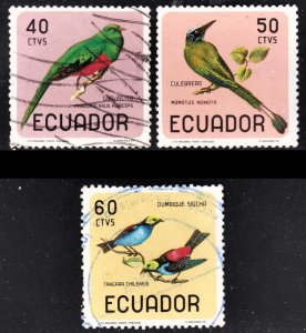 Ecuador Scott 751-51B F to VF used.  Free...