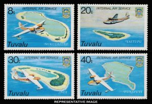 Tuvalu Scott 118-121 Mint never hinged.