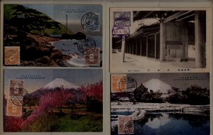 Japan 4 used cards pre-1950 (67)