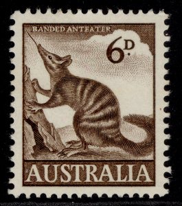 AUSTRALIA QEII SG316, 6d brown, M MINT.