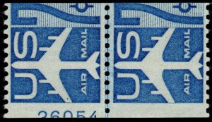 U.S. C52 MNH F-VF Joint Line Pair (Large Hole) w/ 60% PL# 26054