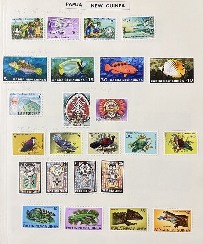 S. Georgia Papua Guinea Samoa Seychelles Sierra Leone Ships Birds MH (150+MK7093