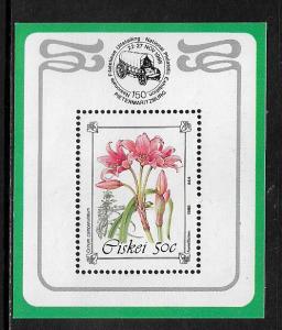 South Africa, Ciskei #121a MNH S/Sheet - Flowers