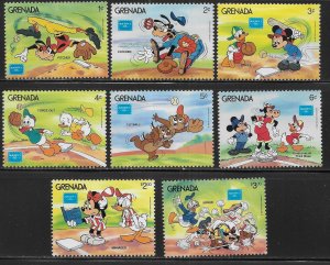 Grenada 1375-1382 AMERIPEX '86 Disney set  MNH c.v. $6.60